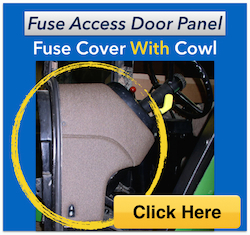 Fuse Access Door Panel - John Deere 55/60 Series - Tractor Interior  Upholstery LLC